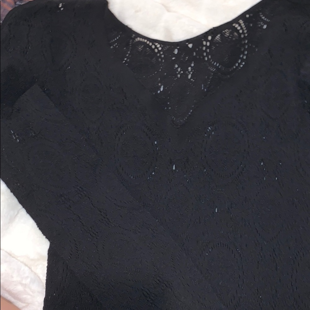 Mesh free people long sleeve